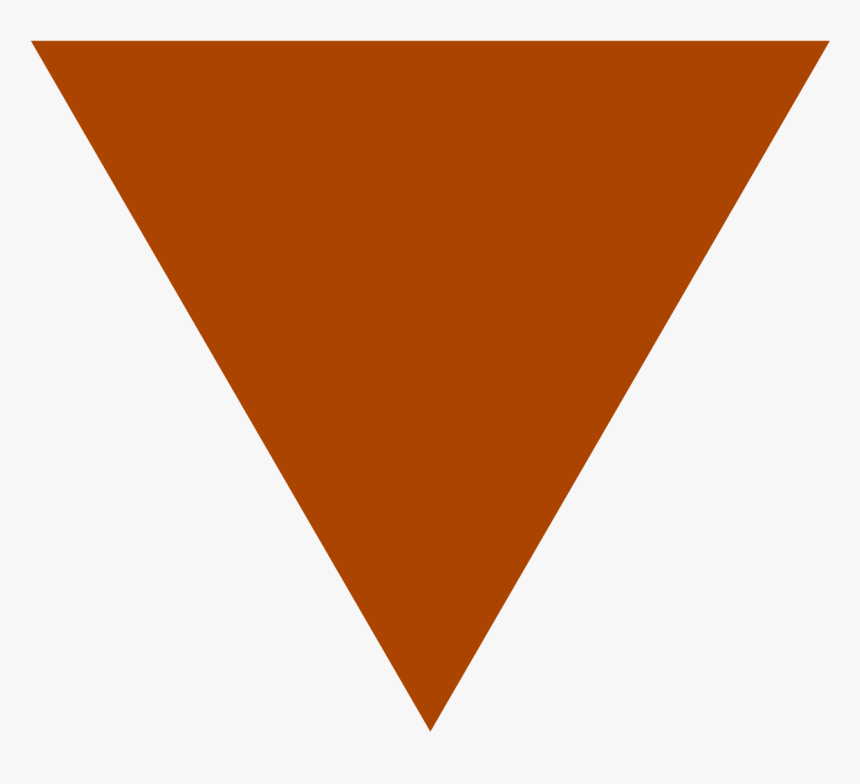 Brown Upside Down Triangle, HD Png Download, Free Download