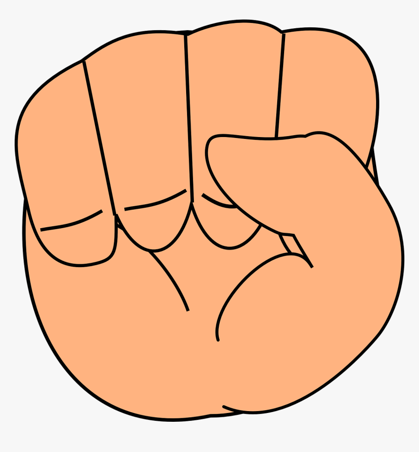 Fist, Hand, Fingers - Hand Clip Art, HD Png Download, Free Download