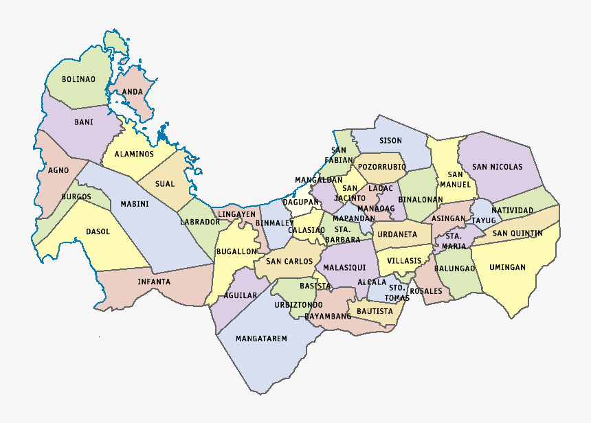 Ph Fil Pangasinan Map - Pangasinan Map Png, Transparent Png, Free Download