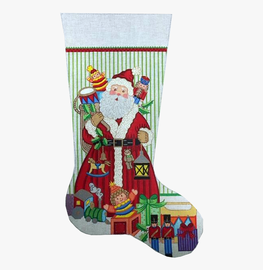 Stocking, Father Christmas - Christmas Stocking, HD Png Download, Free Download