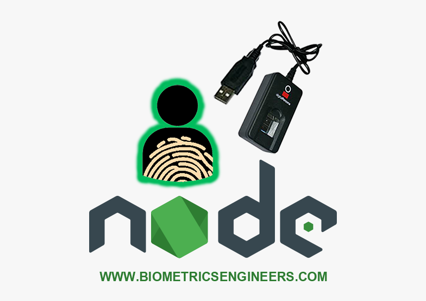 Js Biometric Fingerprint Authentication Software Pack - Transparent Node Js Logo Png, Png Download, Free Download