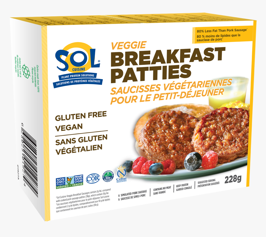 Sol Cuisine Breakfast Patties, HD Png Download, Free Download