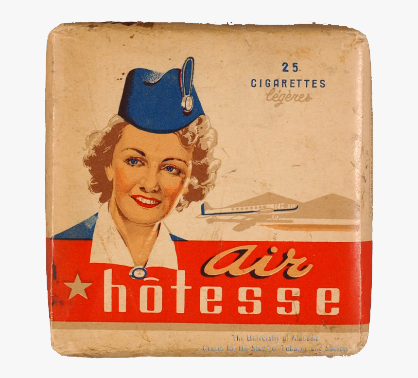 N - D - - Cigarette Pack - Air Hostess Cigarettes - Vintage Advertisement, HD Png Download, Free Download