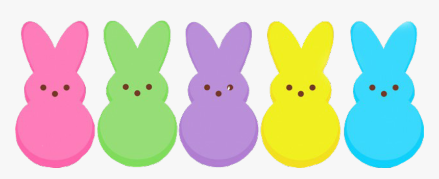 Peeps Easter Bunnyrabbit Eastertime Eastereggs Easter Clip Art Peeps Hd Png Download Kindpng