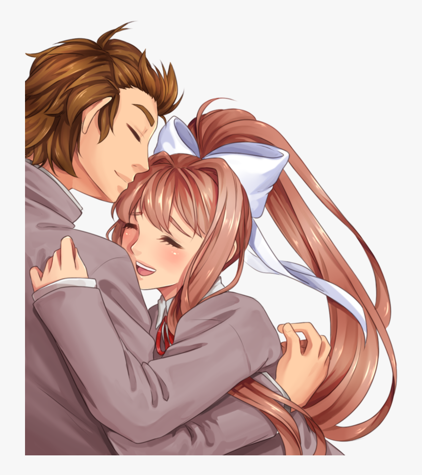 Monika And Mc Ddlc Hd Png Download Kindpng