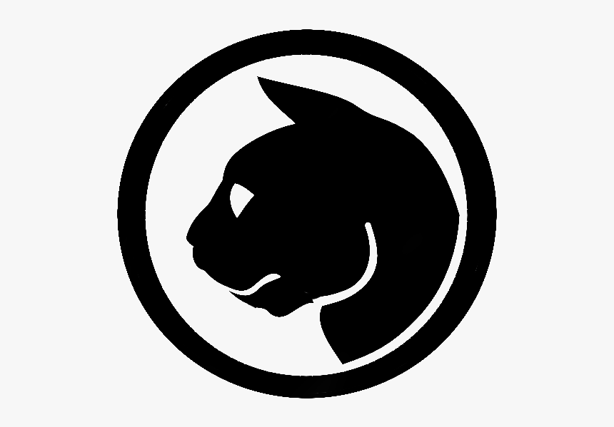 Cat Head Silhouette Logo, HD Png Download, Free Download