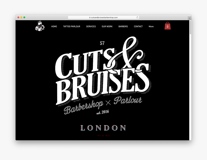 Cuts And Bruises - Wix Websites Examples, HD Png Download, Free Download