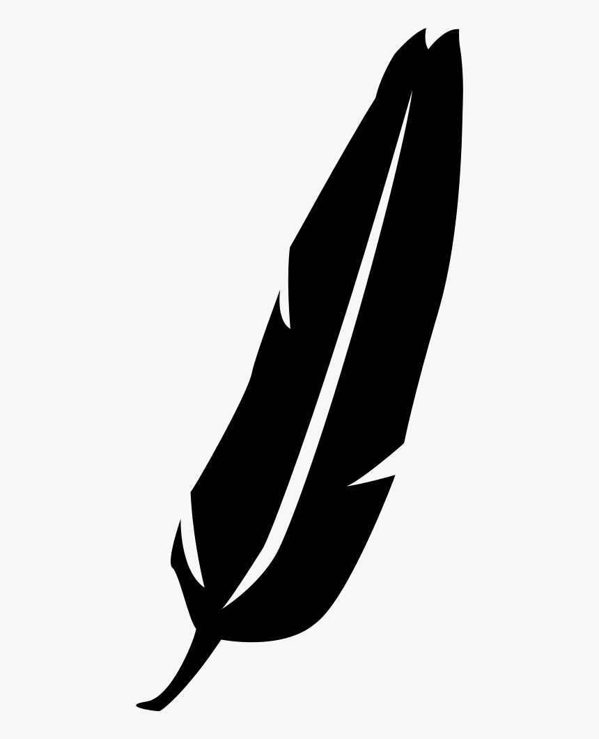 Feather Filled Shape - Feather Shape, HD Png Download, Free Download