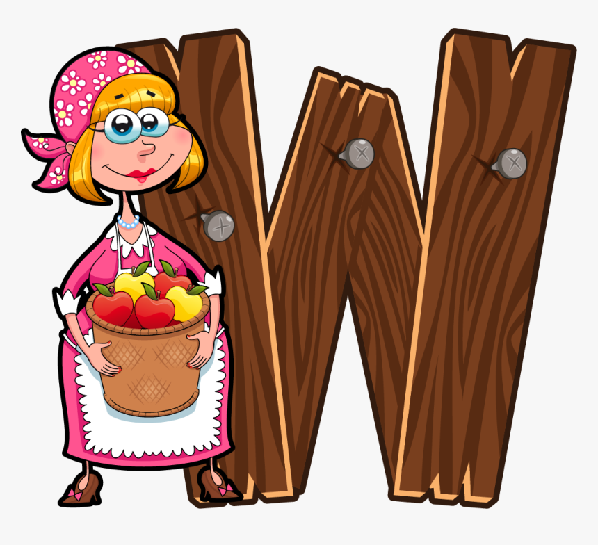 Letter W Wooden Clipart, HD Png Download, Free Download