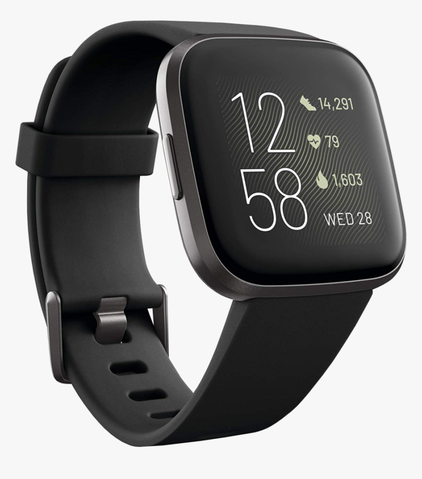 Fitbit Versa 2 Smartwatch - Fitbit Versa 2 Carbon Black, HD Png Download, Free Download