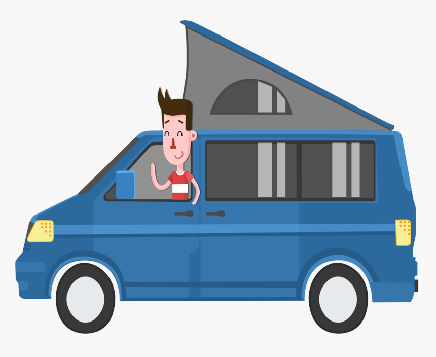 High-def Entertainment Anywhere Equip Your Camper Van - Cartoon, HD Png Download, Free Download