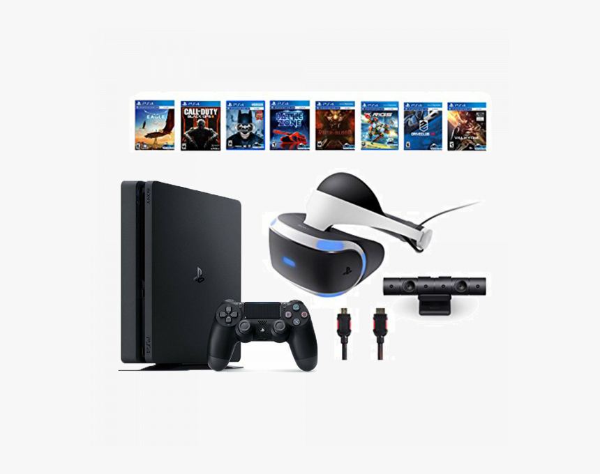 Playstation Vr Bundle 10 Items - Playstation 4 Vr Headset Games, HD Png Download, Free Download