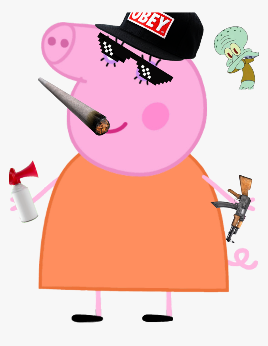 Mlg Mommy Pig - Peppa Pig Mamae Pig, HD Png Download, Free Download