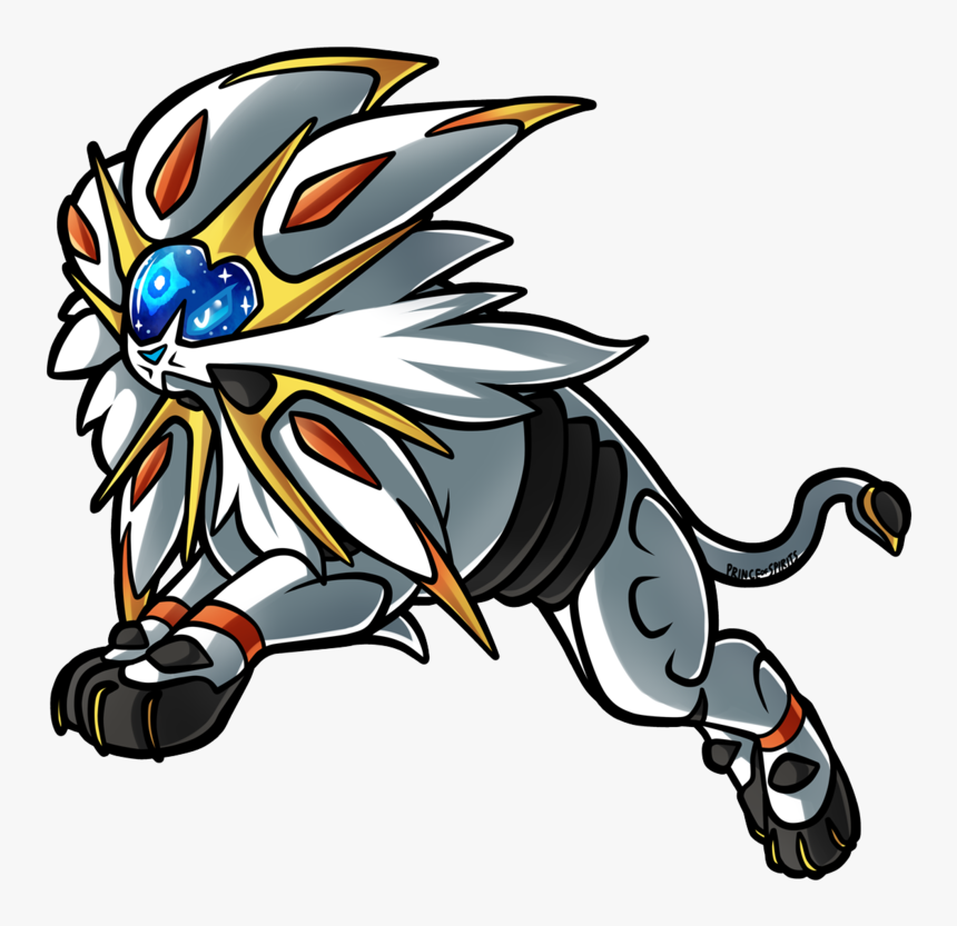 Drawing Lions Cool - Solgaleo, HD Png Download, Free Download