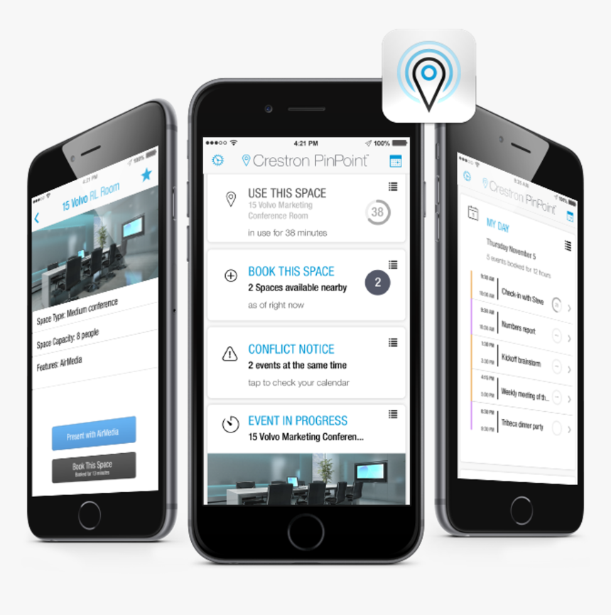 Crestron Room Schedule Mobile App, HD Png Download, Free Download