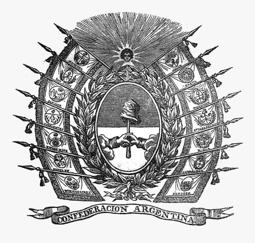 Escudo Confederación Argentina - Escudo De La Confederacion Argentina, HD Png Download, Free Download