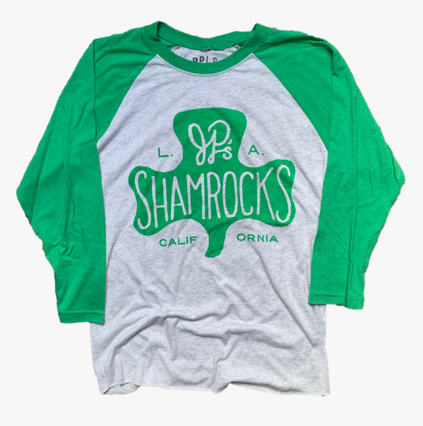 Shamrocks Raglan Shirt - Long-sleeved T-shirt, HD Png Download, Free Download