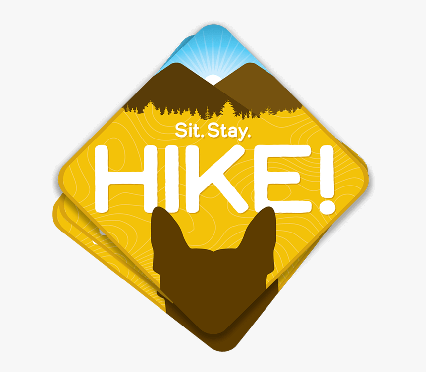 Hiking With Dog Sticker - Sign, HD Png Download, Free Download