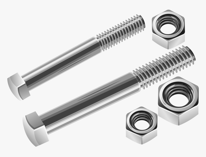 Screw Vector , Png Download - Bolts And Nuts Png, Transparent Png, Free Download