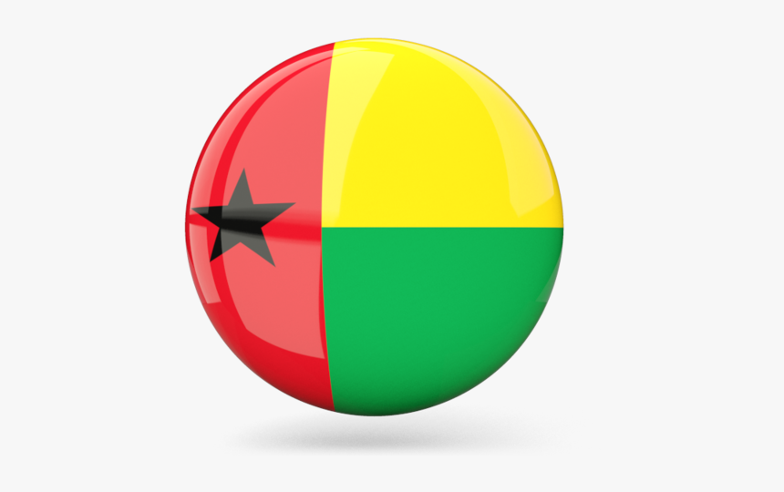 Glossy Round Icon - Guinea Bissau Flag Circle, HD Png Download, Free Download