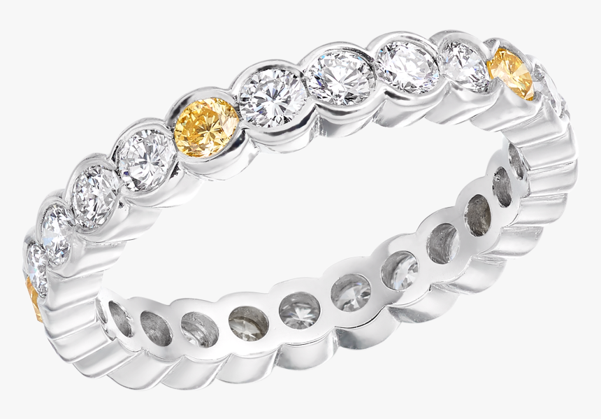 Bracelet , Png Download - Yellow Diamond Eternity Platinum Ring, Transparent Png, Free Download