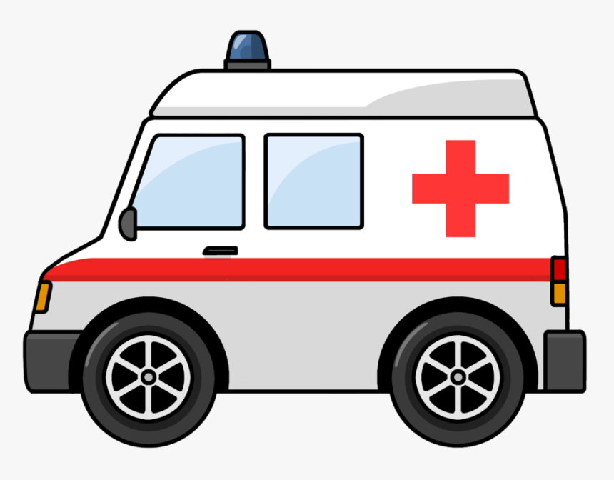 Emergency Clipart Ambulance Sound - Transparent Background Ambulance Clipart, HD Png Download, Free Download