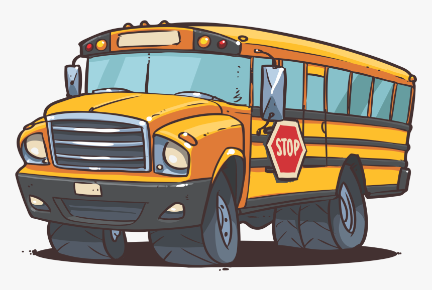 Cartoon School Bus Drawing Hd Png Download Kindpng