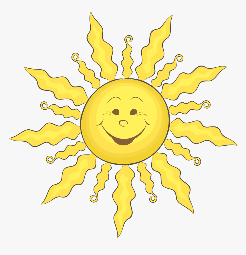 Smiley Face Sun Clipart Vector Free Stock Cartoon Clip - 대 일본 제국 만세, HD Png Download, Free Download