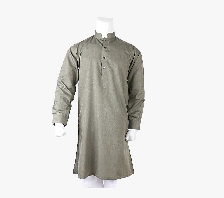 Stylish Grey Cotton Slim Fit Men Kurta - Polo Shirt, HD Png Download, Free Download