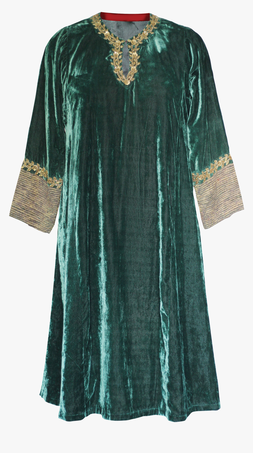 Dark Green Velvet Kurta - Velvet Kurta Online India, HD Png Download, Free Download