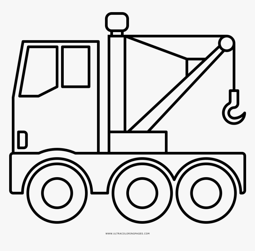 Tow Truck Coloring Page - Oil Truck Coloring Pages, HD Png Download, Free Download
