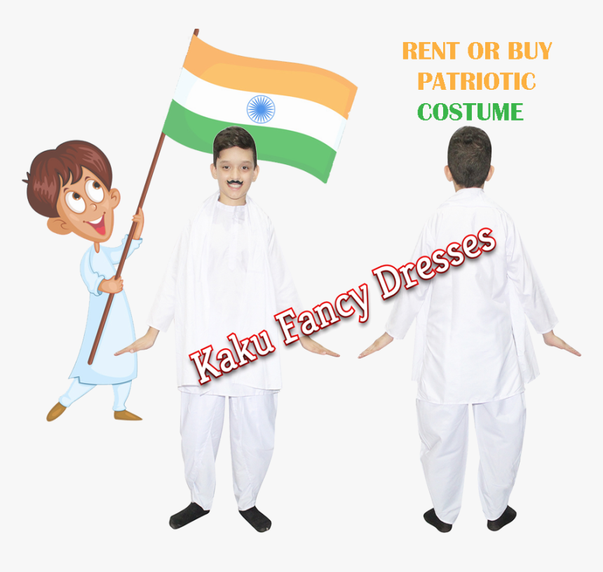 Animated Boy With Indian Flag, HD Png Download, Free Download