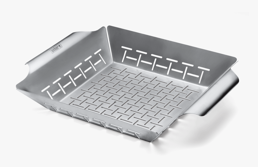 Deluxe Grilling Basket View - Weber Vegetable Basket, HD Png Download, Free Download