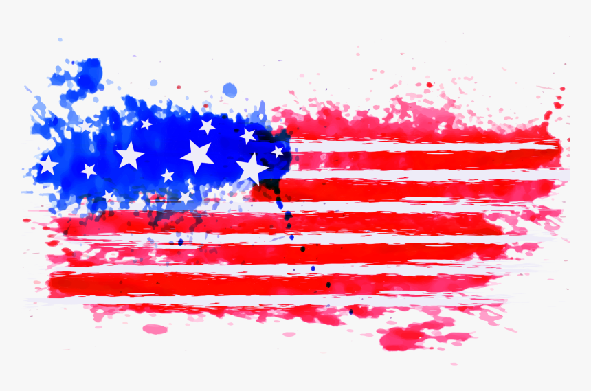 American Flag Splash Png, Transparent Png, Free Download