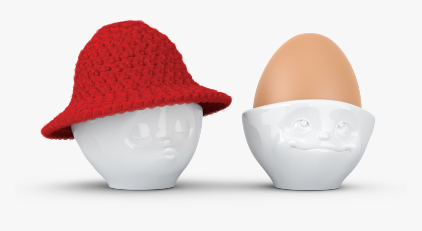 T015519 Eierbecher Muetzen Hiphop Signalrot 0003 - Egg, HD Png Download, Free Download