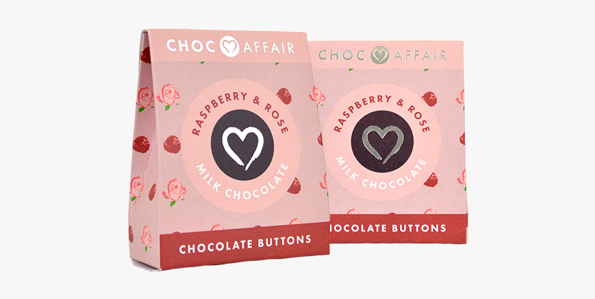 Raspberry & Rose Milk Chocolate Buttons - Circle, HD Png Download, Free Download