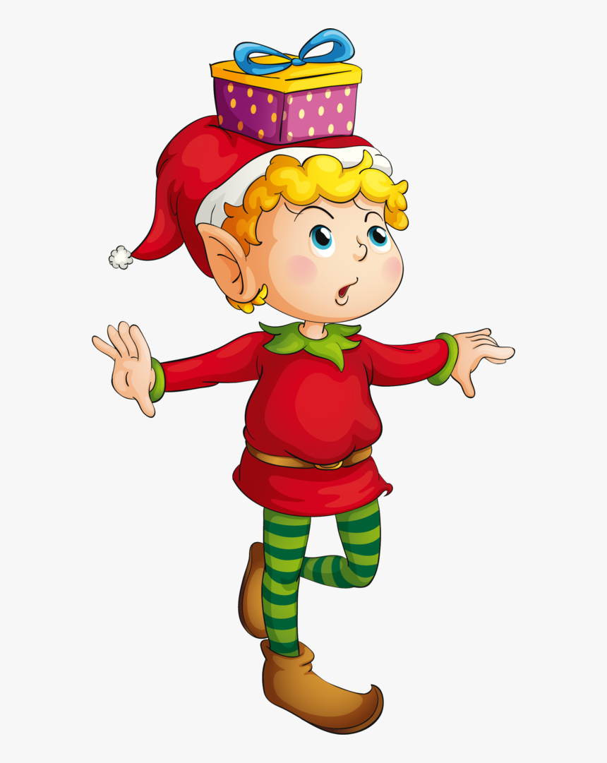 Transparent Santa Claus Elf Christmas Elf Cartoon Boy - Christmas Clip Art Png Elf, Png Download, Free Download