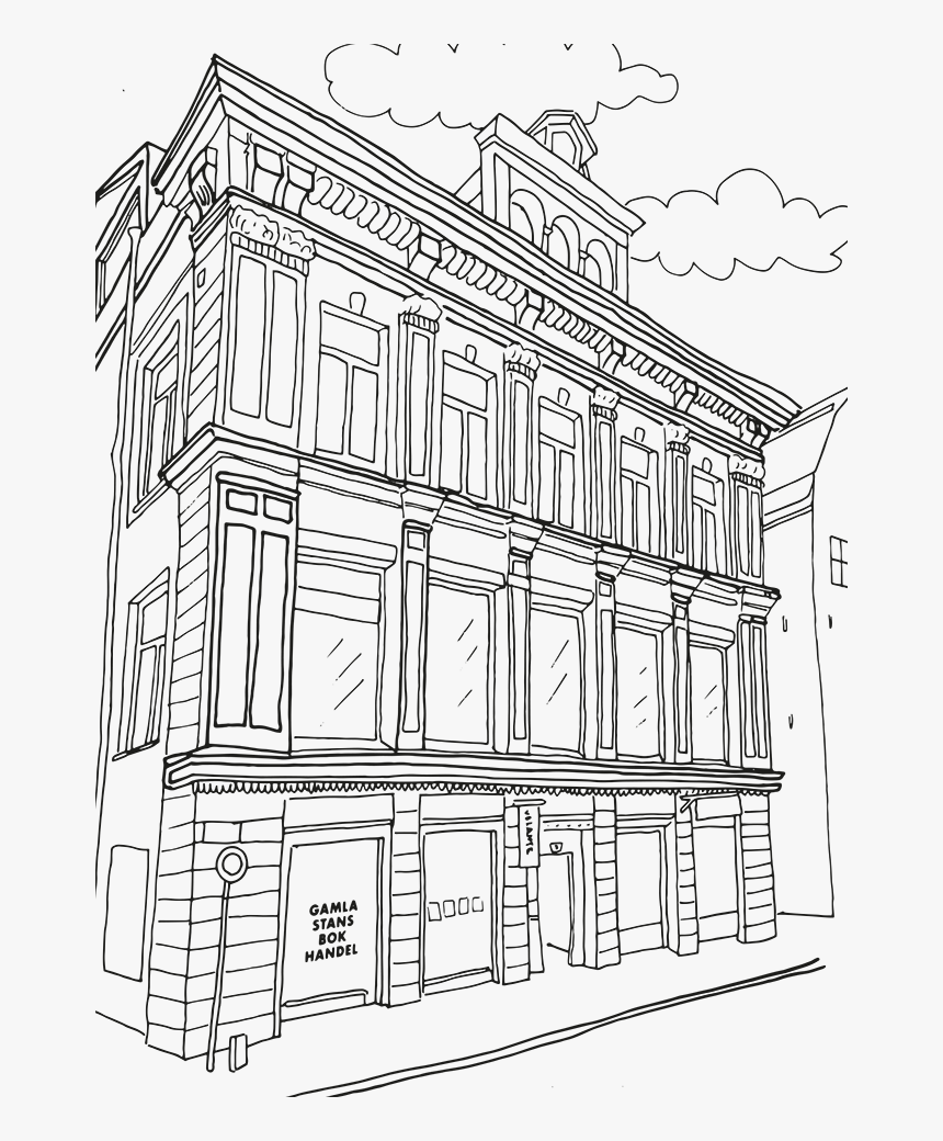 Artists Drawing Building - Gamla Stans Bokhandel, HD Png Download, Free Download