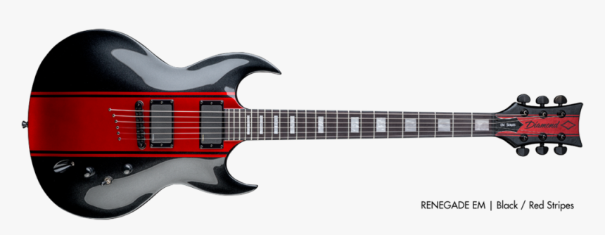 Red And Black Guitar Png, Transparent Png, Free Download