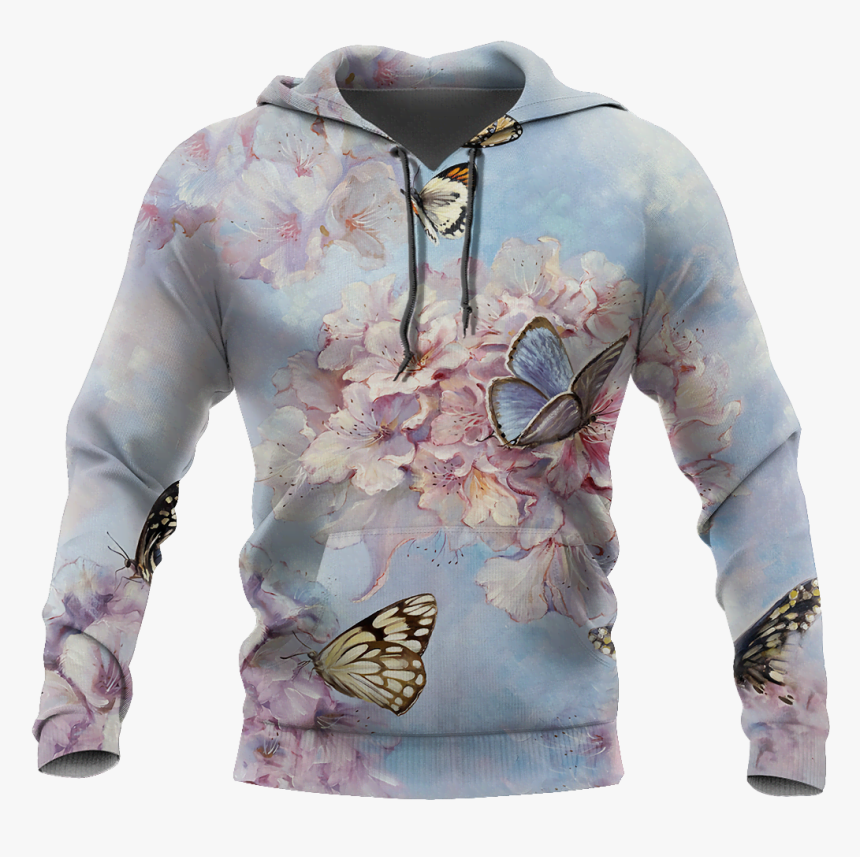 Butterfly Sweet Garden 3d Winter Clothes Tr091104 - Hoodie, HD Png Download, Free Download