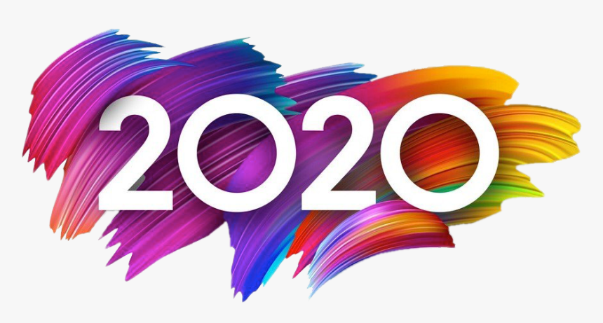 Happy New Year 2020 Colourful Paint - Google Pay 2020 Scanner, HD Png Download, Free Download