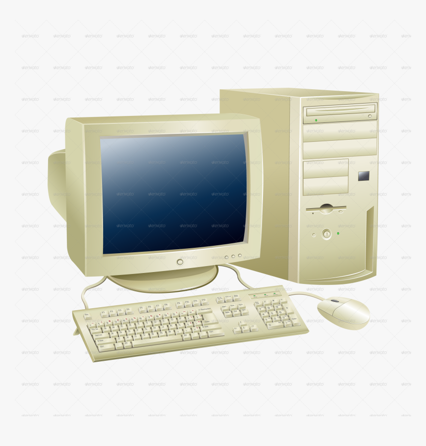 Transparent Background Old Computer, HD Png Download, Free Download