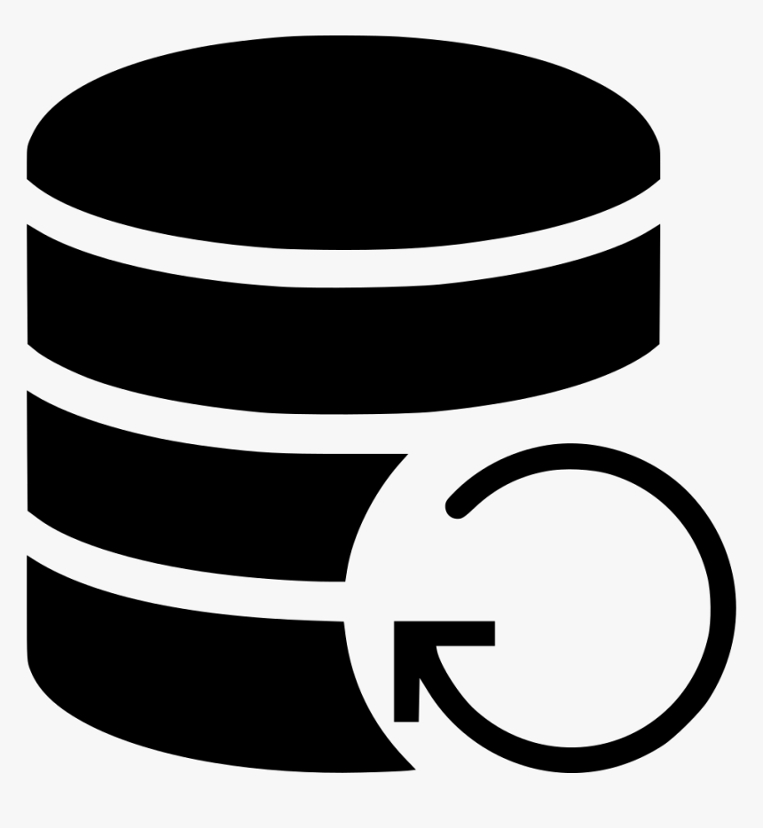 Refresh Database - Database Vector Black White, HD Png Download, Free Download