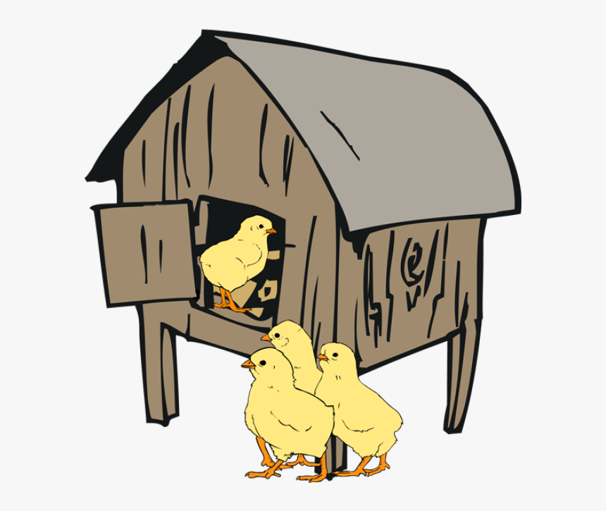 Clipart Hen House Graphic Black And White Stock 28 - Clip Art Hen House, HD Png Download, Free Download