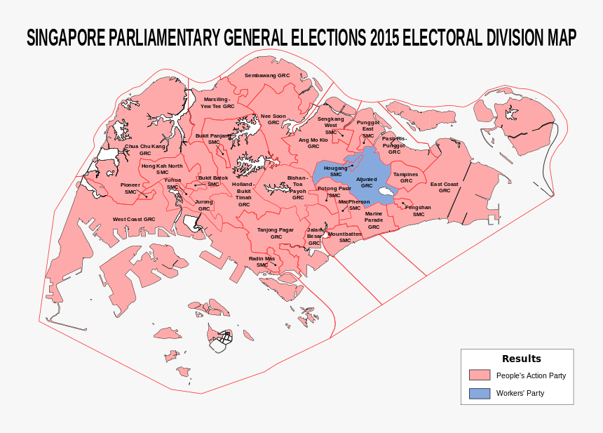 Singapore Grc Map 2011, HD Png Download, Free Download