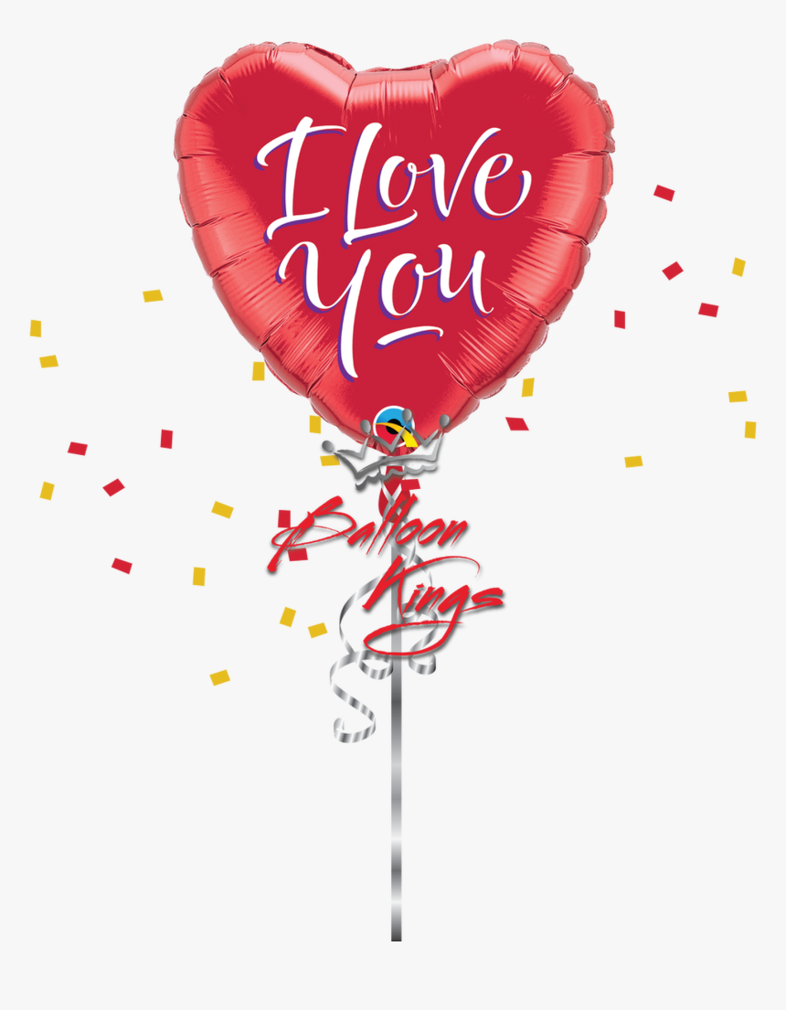 I Love You Heart - Love You Foil Balloon, HD Png Download, Free Download