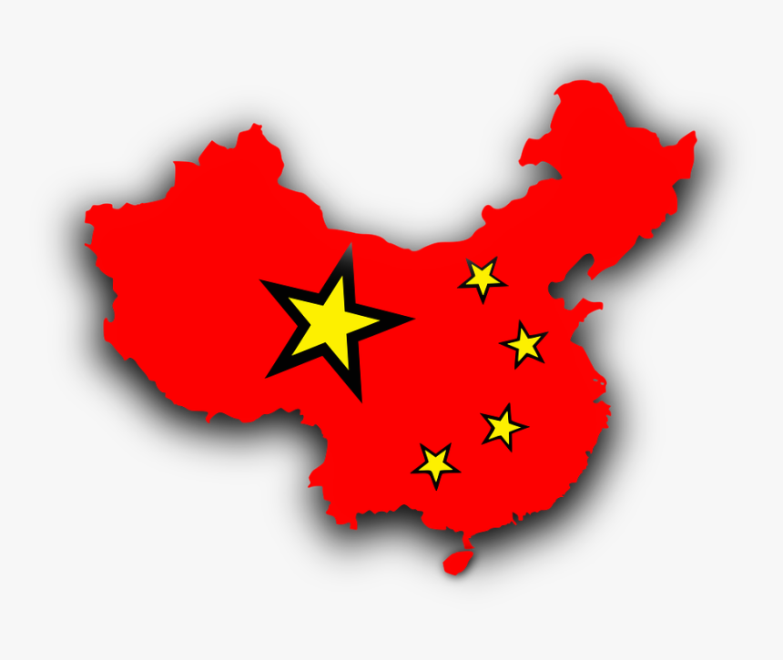 China Map Outline Flag, HD Png Download, Free Download