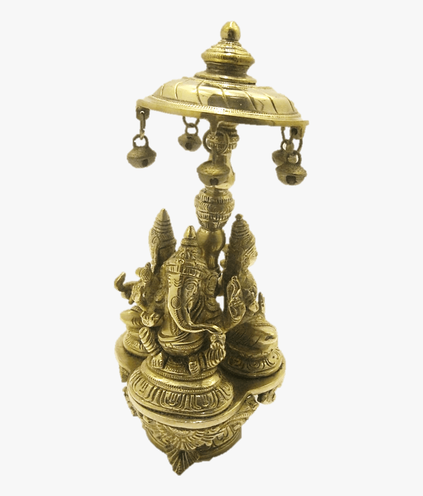 Buy Muccasacra Brass Revolving Statue Of Laxmi, Ganesh, - Brass, HD Png Download, Free Download