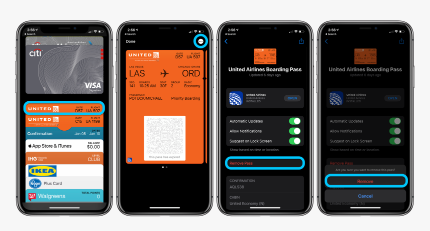 How To Organize Or Delete Apple Wallet Cards And Passes - Iphone, HD Png Download, Free Download