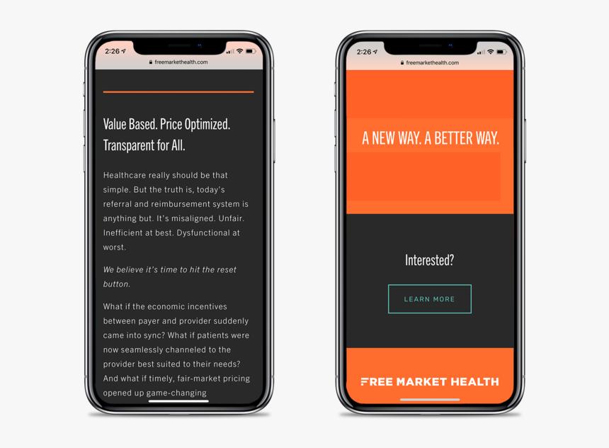 Health Branding Free Market Health Bootstrap Design - Iphone, HD Png Download, Free Download